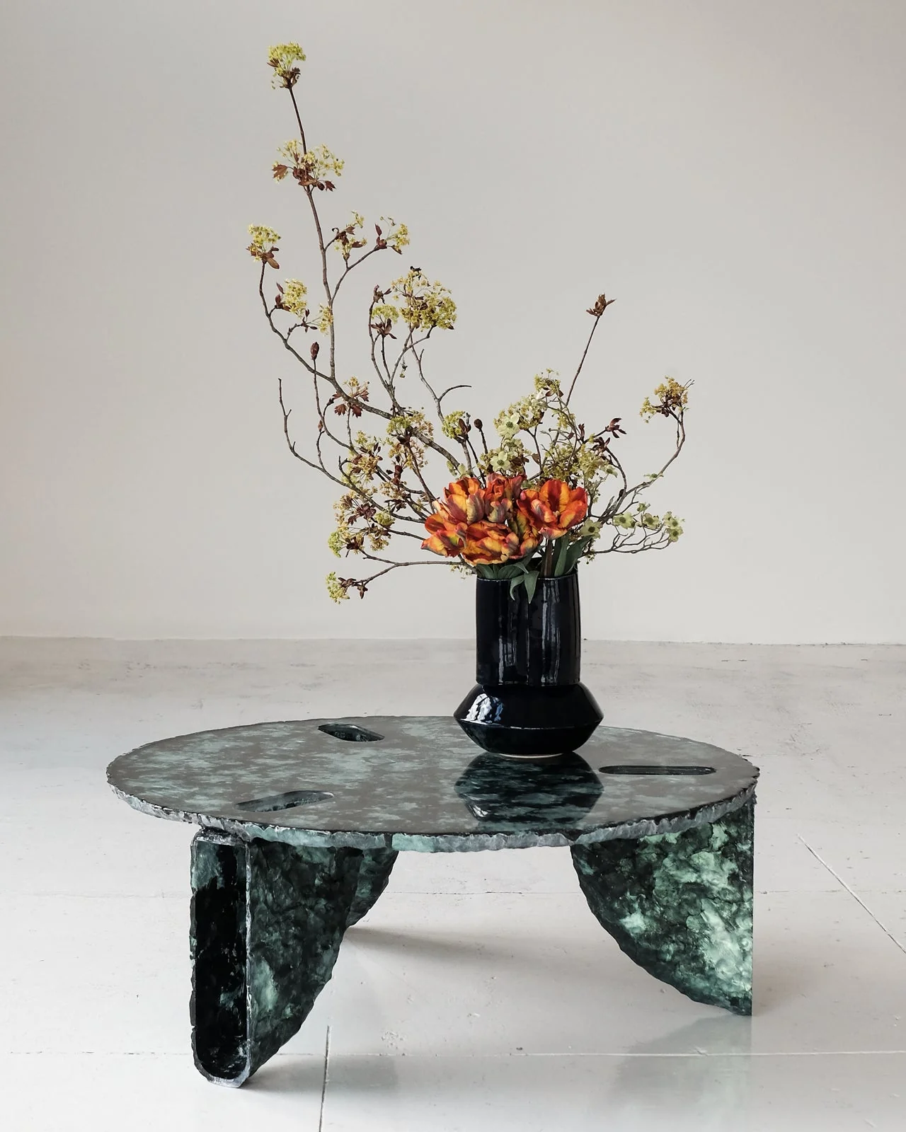 Ross Hansen Green Molded Coffee Table - Image 15