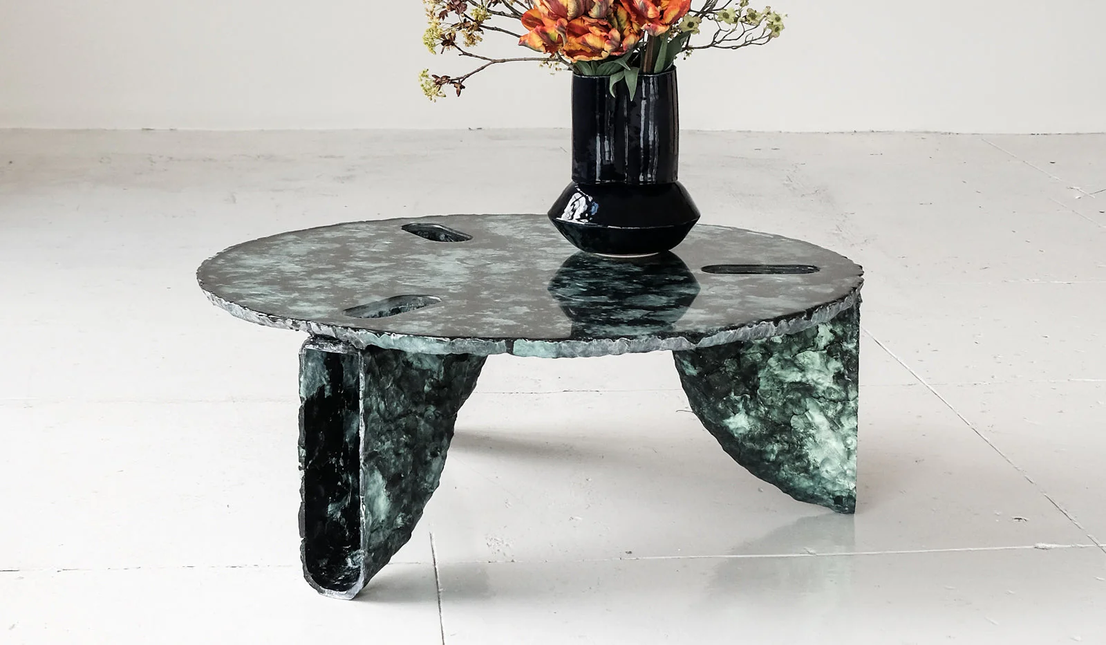 Ross Hansen Green Molded Coffee Table - Image 17