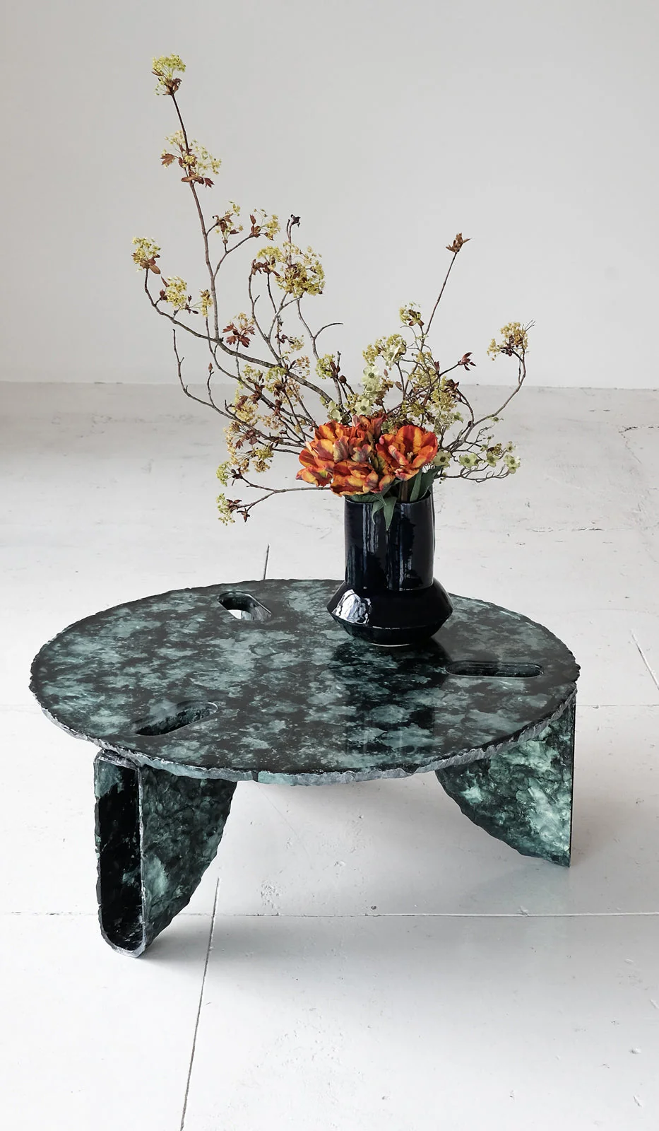 Ross Hansen Green Molded Coffee Table - Image 3