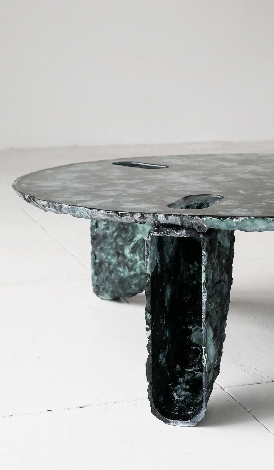 Ross Hansen Green Molded Coffee Table - Image 6