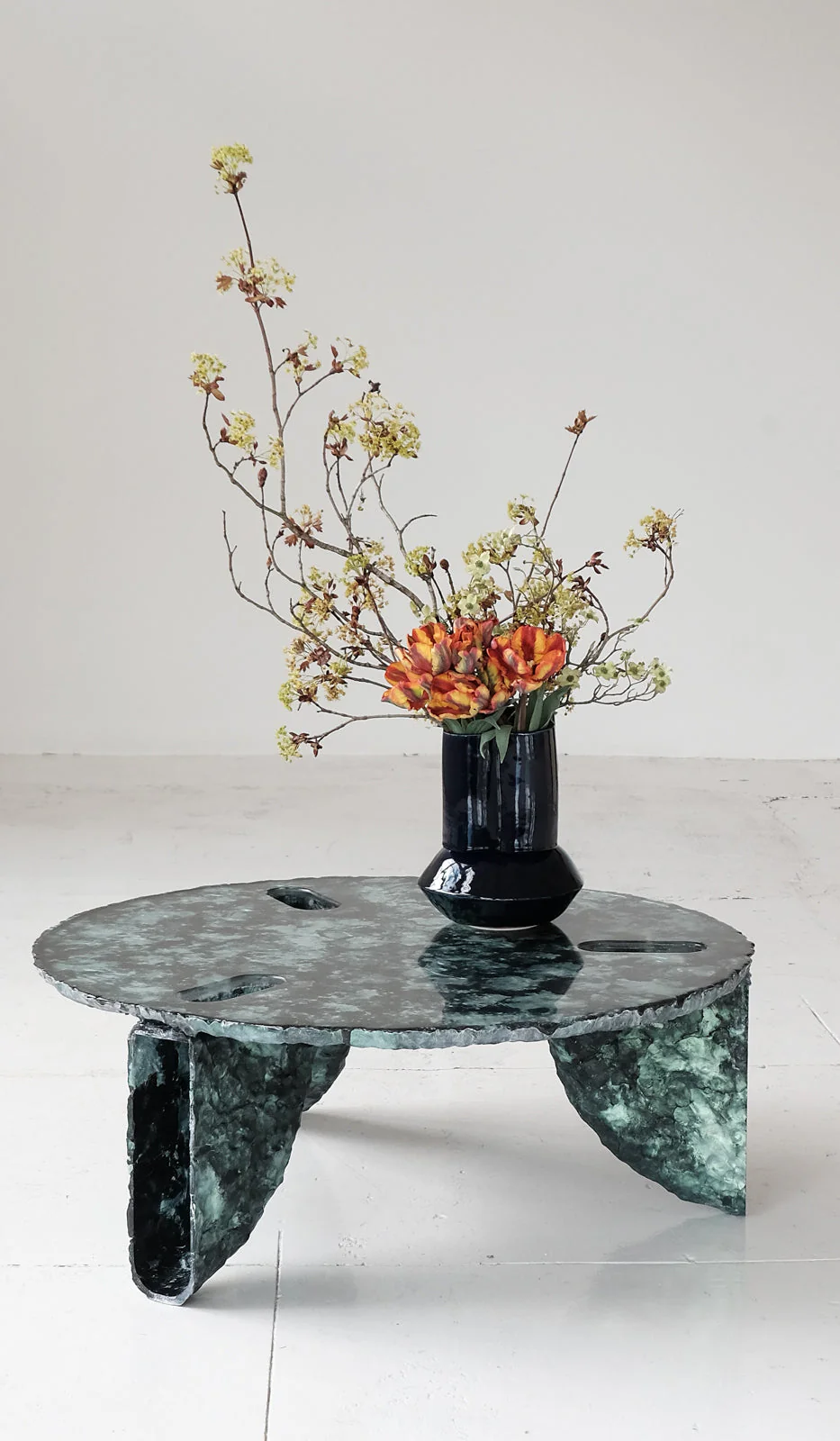 Ross Hansen Green Molded Coffee Table - Image 8