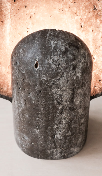 Studio Henry Wilson Black Travertine Surface Sconce Table Lamp - Image 9