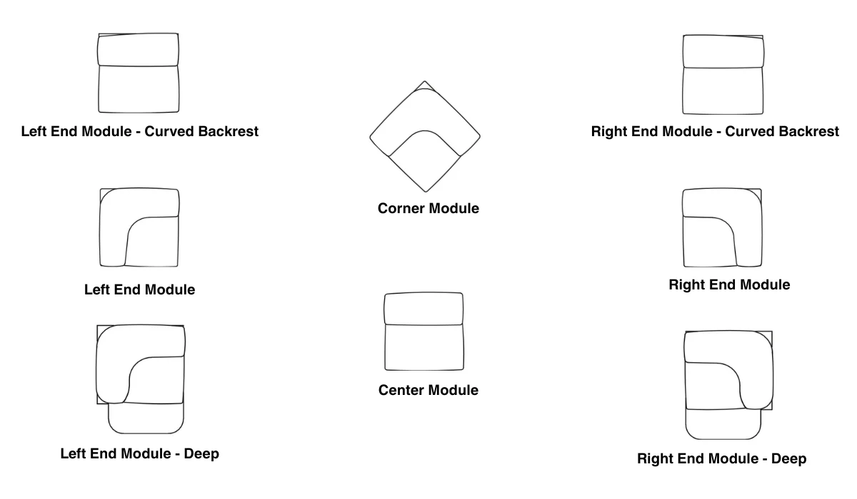 Tacchini 'Butter' Modular Sectional - Image 37